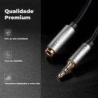 Cabo Extensor Áudio 3.5mm U.green: Som Ampliado para Seu Smartphone e Tablet - imagem 5