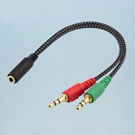 Adaptador de Áudio 2 em 1: Fone e Microfone - imagem 2