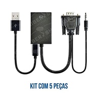 Converse VGA para HDMI com Áudio e USB: Imagem e Som Perfeitos! - imagem 3