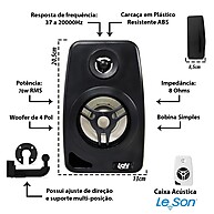 Caixa de Som Ambiente Leson 70W: Potencialize seu Áudio! - imagem 2