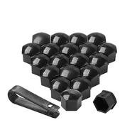 Kit 20 Capas Protetoras para Porcas de Roda 19mm - Preto | AuMoHall - imagem 1