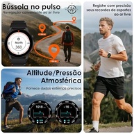 Smartwatch Aurafit: Seu Companheiro Completo para Aventura e Bem-Estar | GPS, Chamadas, 150+ Esportes - imagem 3