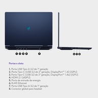 Notebook Gamer Alienware Aurora AC16-C5210H-A10 - Intel Core 5, NVIDIA RTX 3050, 16GB RAM, 512GB SSD, LED Full HD 120Hz, Windows 11 - imagem 4