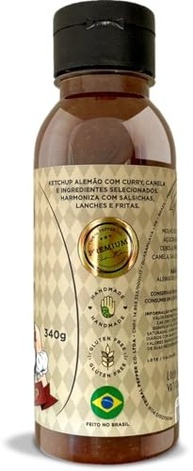 Curry Ketchup alemão autêntico, molho de curry indiano, canela e pimentão, para CurryWurst, salsichas, batatas fritas e petiscos - imagem 3