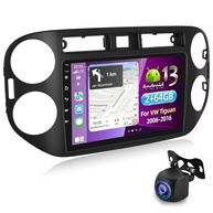 Rádio Android 9" para VW Tiguan (2006-2016) com Carplay, Android Auto e Câmera de Ré - imagem 2