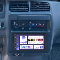 AMEROBO Central Multimídia 7" QLED para Toyota T100 (92-98): Carplay, Android Auto, GPS e Bluetooth - imagem 1