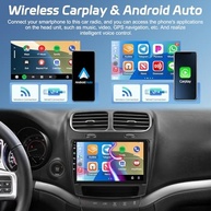 Rádio Automotivo NHOPEEW para Dodge Journey 2011-2019: Carplay/Android Auto Sem Fio, Tela 9" HD, GPS, DSP e Mais! - imagem 5