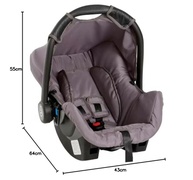 Bebê Conforto Cadeirinha Auto Infantil Galzerano Grid 0-13kg - Segurança e Estilo! - imagem 3