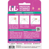 Protetor de Mamilo Lib Ultrafino: Silicone Reutilizável e Autoadesivo - imagem 2