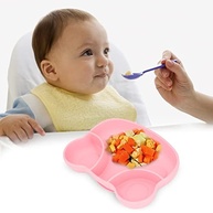 Prato de Silicone com Ventosa para Bebês - Seguro, Divertido e Ideal para Autoalimentação (Sapo Rosa) - imagem 3