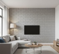 Kit Placas Adesivas Tijolinho 3D - Revestimento Autocolante Decorativo Impermeável para Quartos, Salas e Banheiros - imagem 5