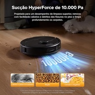 Roborock QV 35S - Aspirador e Esgregão Robô com 10.000Pa, Autoesvaziamento e Lavagem Automática - imagem 3
