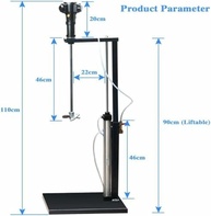 Misturador Pneumático de Tinta 5 Galões - Agitação Automática com Elevação e Controle de Velocidade - imagem 3