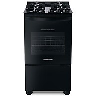 Fogão Brastemp 4 Bocas Preto com Vidro e Acendimento Automático - imagem 2