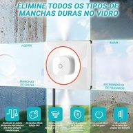 Robô Limpador de Janelas Inteligente com Spray de Água Automático - Limpeza Profunda e Segura - imagem 4