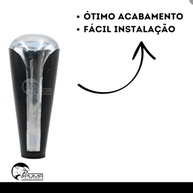 Manopla Bola Câmbio Automático Prata para Citroën Aircross, C3 e C4 - Estilo Moderno - imagem 4