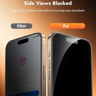 Kit 2 Películas Privacidade iPhone c/ Aplicador Automático - imagem 3