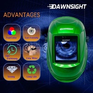 Capacete de Solda Automático TrueColor DAWNSIGHT: Proteção e Visão Superior para MMA, MIG, TIG e Corte - imagem 3