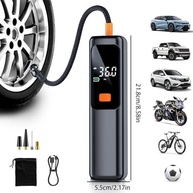 Inflador de Pneus Automático: Bomba de Ar Compressor Recarregável para Carro, Bicicleta e Mais - imagem 3