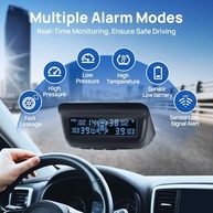 Sistema Monitoramento Pressão Pneu RV/Trailer TPMS Solar Automático M13 4 Sensores 0-87PSI - imagem 4