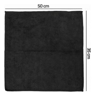 Kit 10 Flanelas de Microfibra 50x35cm - Preto | Limpeza Automotiva e Doméstica Premium - imagem 3