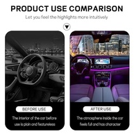 Fita de LED Automotiva 12V com 24 Luzes RGB - Iluminação Interior para Carro com Plugue Isqueiro ou USB - imagem 4
