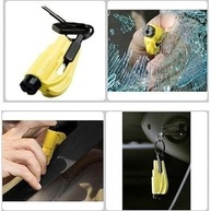 Kit de Segurança Automotiva 4 em 1 Karbox: Quebra Vidro, Corta Cinto, Apito e Chaveiro Essencial - imagem 2