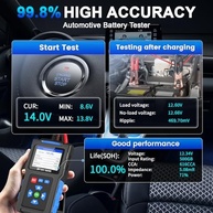 TopDiag BT300: Testador de Bateria Automotiva 12V/24V e Alternador Essencial - imagem 4