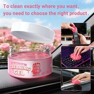 Pacote com 2x Gel de Limpeza Automotiva Reutilizável - Aroma Rosa para Detalhes Internos - imagem 4