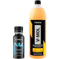 Kit Limpeza Automotiva V-Mol: Shampoo Desengraxante 1,5L + Aditivo Limpa Para-Brisa Naska - imagem 2