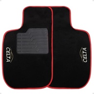 Tapete Automotivo Vermelho Carpete para Celta 2001-2015 com Logo Exclusivo - imagem 4