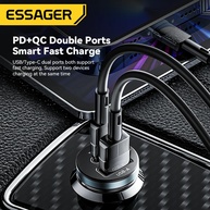 Carregador Automotivo Essager 30W: Carga Turbo! - imagem 3