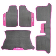 Tapete Automotivo Gol G5 G6 G7 G8 Rosa Borracha 3 Peças + Porta Malas Impermeável - imagem 3
