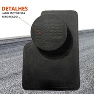 Tapete Borracha Automotivo Universal 3 Peças Preto - Proteção e Estilo para Seu Carro - imagem 5