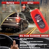 Kit 3 Escovas Removedoras de Filme de Óleo para Para-brisa Automotivo - Visão Clara e Segura - imagem 3