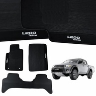 Jogo de Tapetes Automotivos Emborrachados L200 Triton 2005-2017 - 3 Peças Premium com Bordado - imagem 3