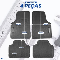 Jogo de Tapetes Automotivos Emborrachados Universal para Carros Volkswagen - 4 Peças Premium - imagem 3