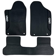 Jogo de Tapetes Automotivos Emborrachados para Fiat Uno Vivace (2011-2016) - 3 Peças com Bordado Exclusivo - imagem 4