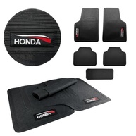 Jogo de Tapetes Automotivos Borracha Honda 5 Peças Bordado Logo Lavável Durável CR-V WR-V HR-V Fit Civic City - imagem 2