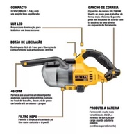 Aspirador Portátil Dewalt DCV501HB: Poder e Autonomia - imagem 2