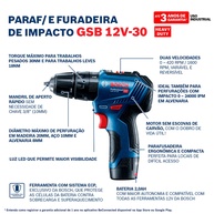 Furadeira Bosch GSB 12V-30: Potência e Autonomia! - imagem 2