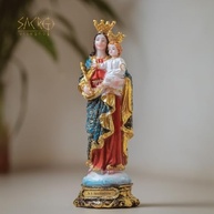 Imagem Nossa Senhora Auxiliadora 20cm em Resina Importada - Pintura Manual com Detalhes Exclusivos - imagem 3