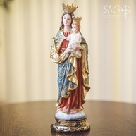 Imagem de Nossa Senhora Auxiliadora em Resina 30cm - Peça Importada para Decoração e Devoção - imagem 1