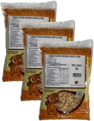 Kit 3X: Aveia em Flocos Grossos Sem Glúten Tainá Alimentos 200g - imagem 1