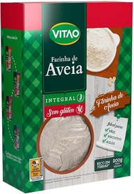 Farinha de Aveia sem Glúten, Branco, Vitao, 170 G - imagem 1