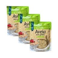 Kit com 3 Pouchs de Aveia em Flocos Médios sem Glúten de 200g cada - Cereal Crock - imagem 2