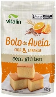 Vitalin Mistura Bolo Aveia Chia E Laranja 300G - imagem 2