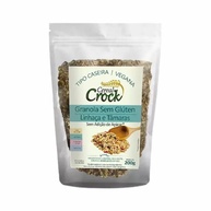 Kit 3X: Granola Aveia/Linhaça/Tâmara S/Açúcar Leve Crock200g - imagem 2