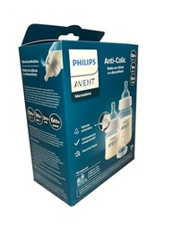 Kit Duplo Mamadeira Anti-Cólica Philips Avent 125ml + 260ml - Conforto e Segurança para o Bebê - imagem 3