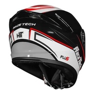 Capacete Race Tech Hit Plus Black White - Segurança e Estilo para sua Aventura - imagem 3